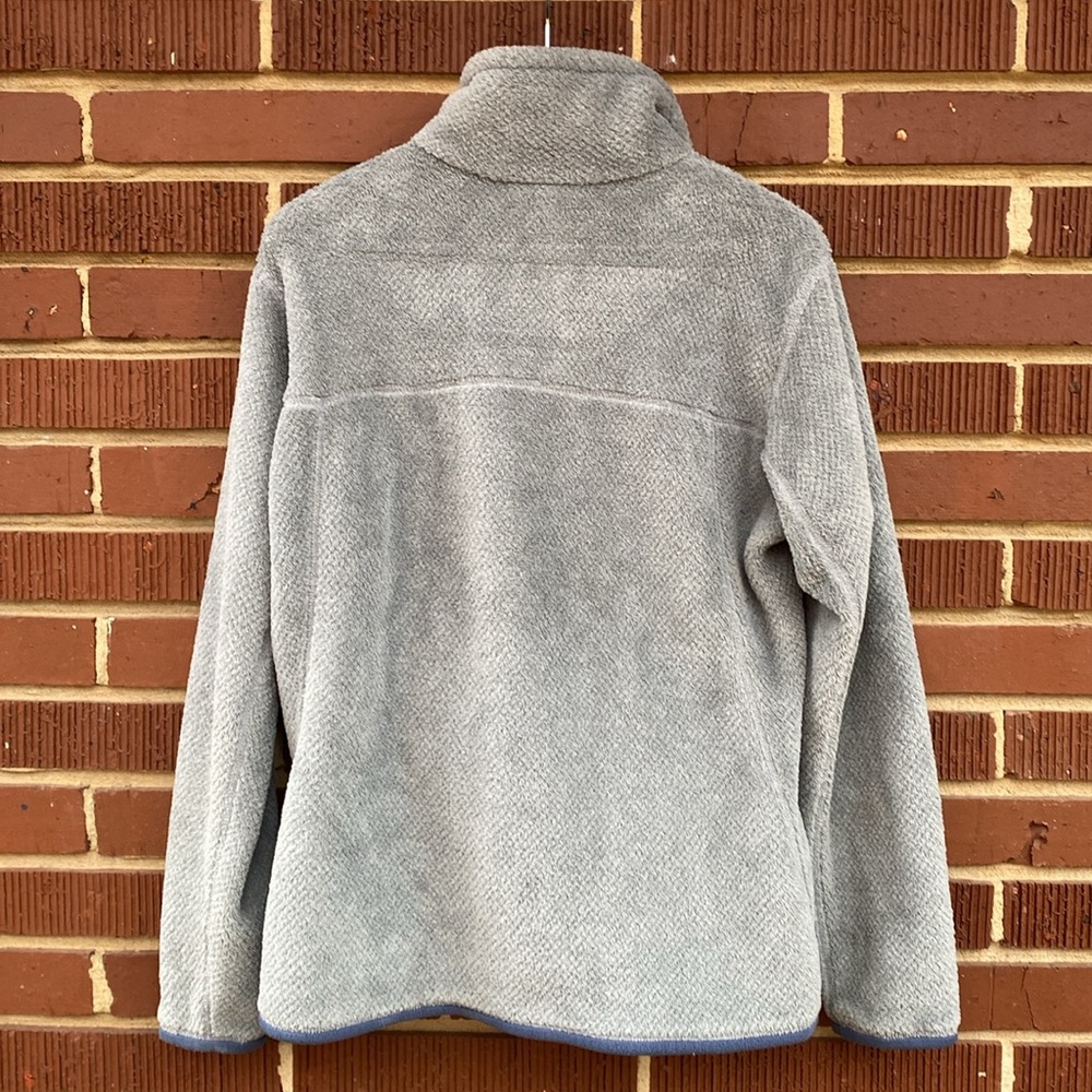 Patagonia Women's Re-Tool Snap-T Pullover Tailored Grey Dolomite Blue Pullover L - Picture 5 of 8